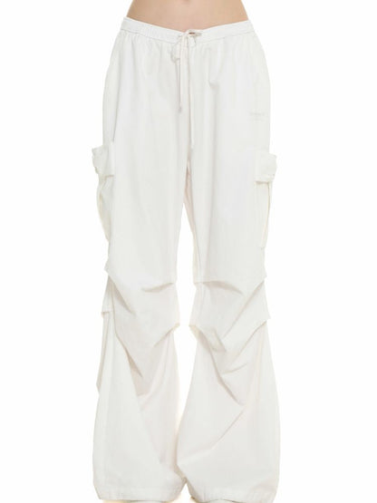 Pocket parachute loose casual pants