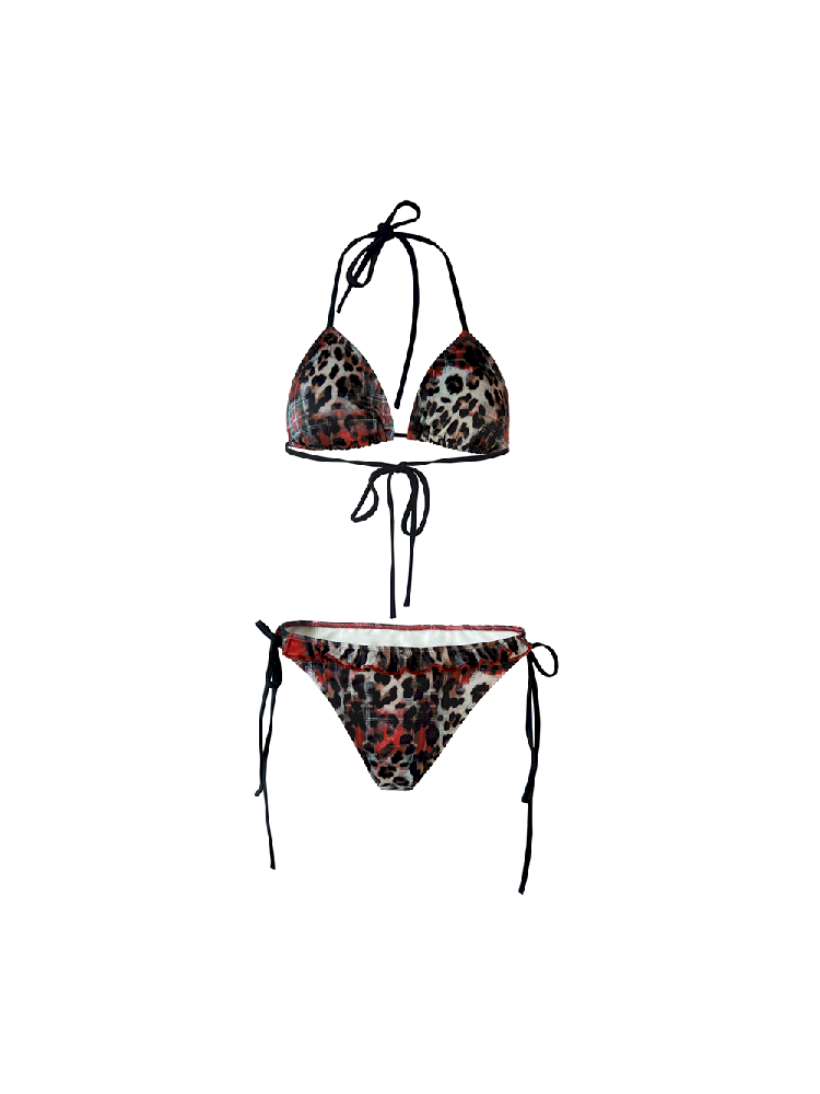 Leopard Punk Hottie Pure Lust Lily Summer Bikini Swimsuit Set