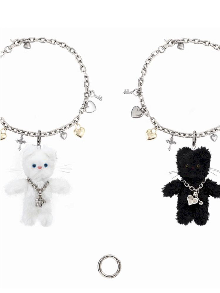 Cat Accessories Bag Pendant Charm Waist Chain Necklace