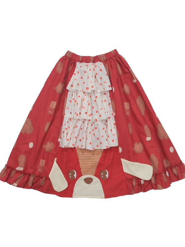 Patchwork Lolita Cake Halter Dress