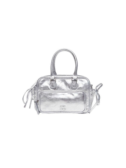 Silver shoulder bag