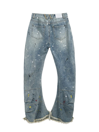 Punk Street Fermented Wash Splash Art Jeans