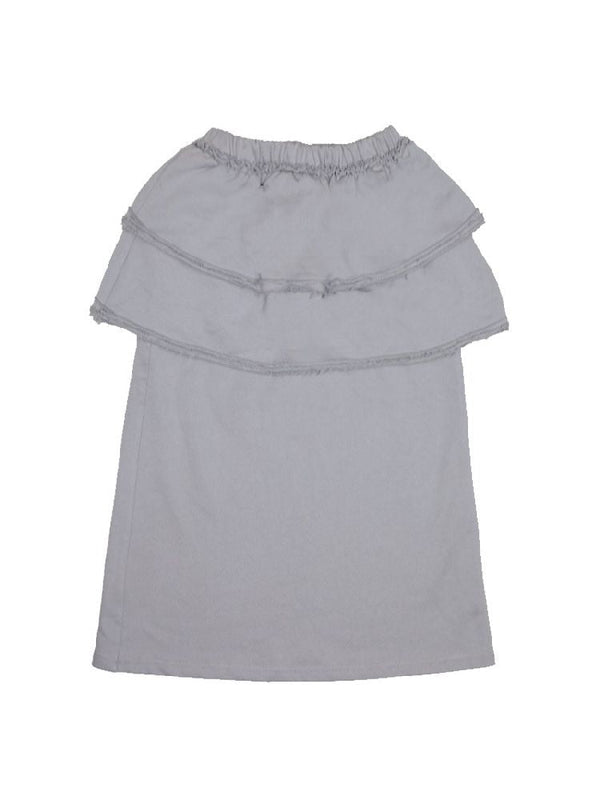 Detachable Gray Long Short Sweatshirt Dresses