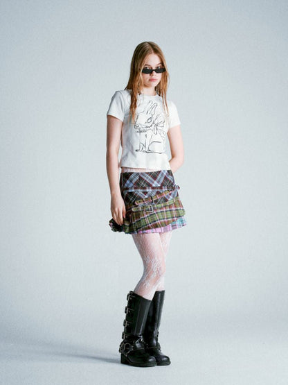 Punk Plaid Pleated Skirt