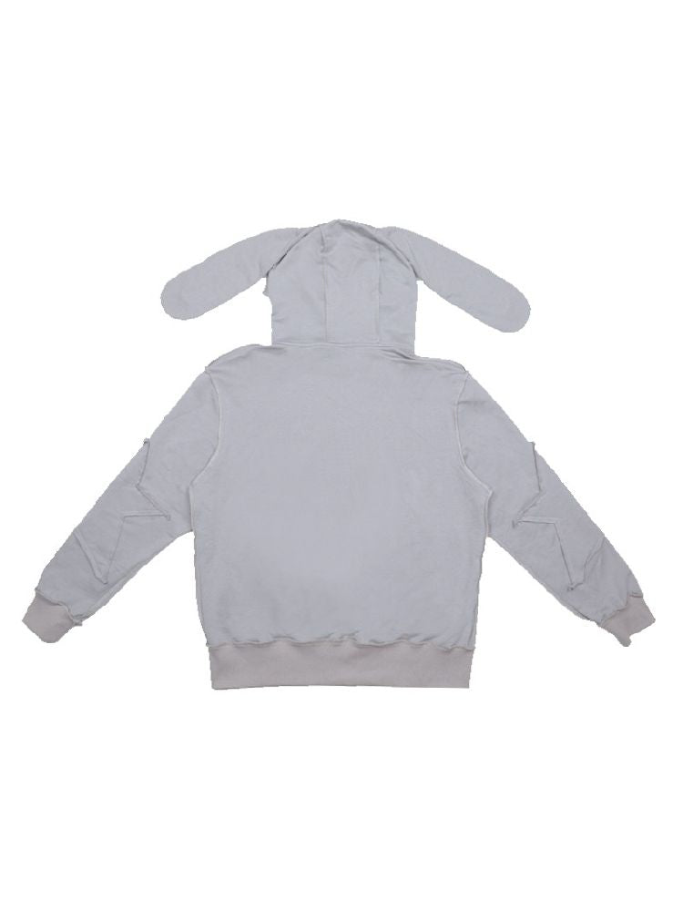 Rabbit Ears Hooded Sweatshirt Cardigan Jacket