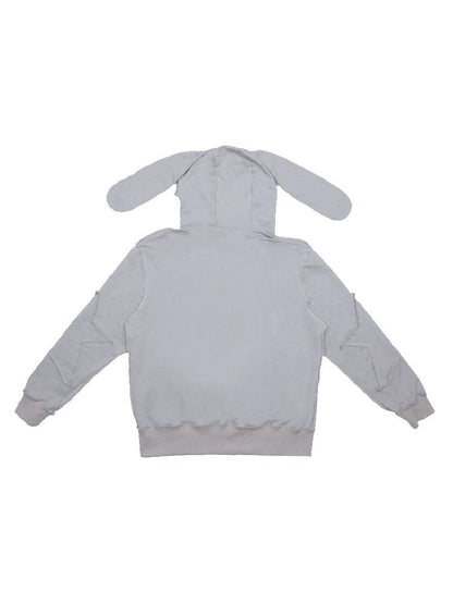 Rabbit Ears Hooded Sweatshirt Cardigan Jacket