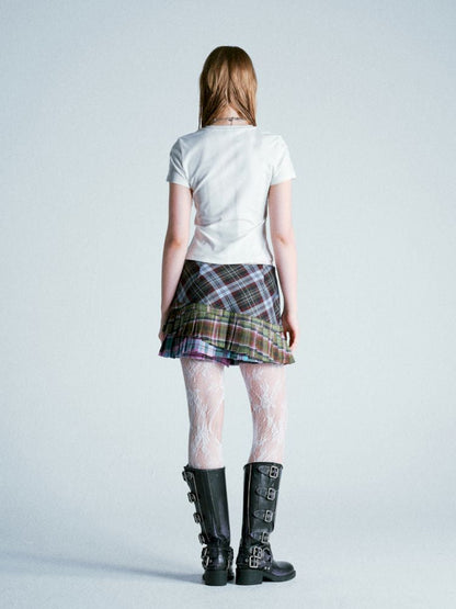 Punk Plaid Pleated Skirt