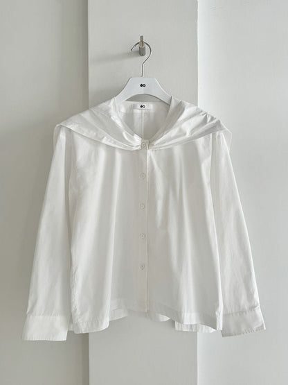 Big Bow Long Sleeve Cotton Shirt