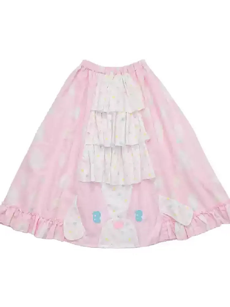 Patchwork Lolita Cake Halter Dress