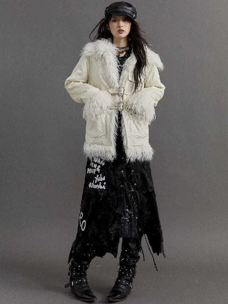 Loose Long Thickened Plush Coat Fur