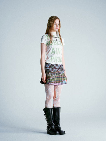 Punk Plaid Pleated Skirt