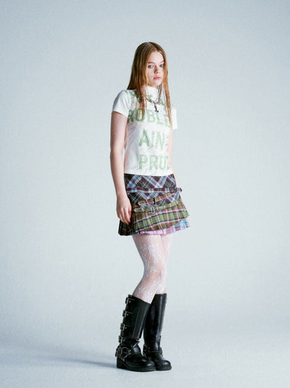 Punk Plaid Pleated Skirt