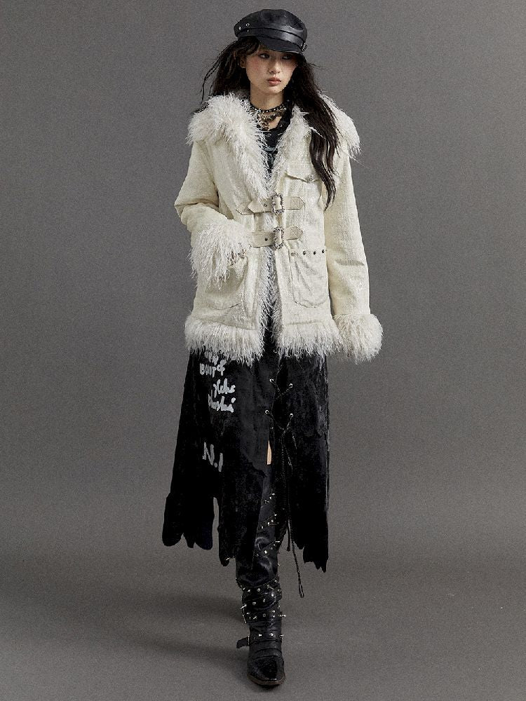 Loose Long Thickened Plush Coat Fur