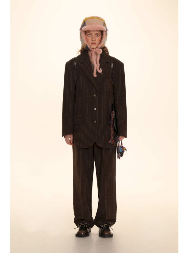 Tweed Copper Button Suit