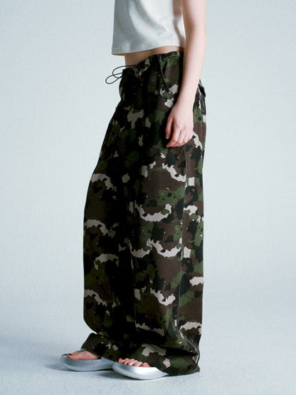 Camouflage full print work trousers