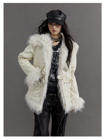 Loose Long Thickened Plush Coat Fur