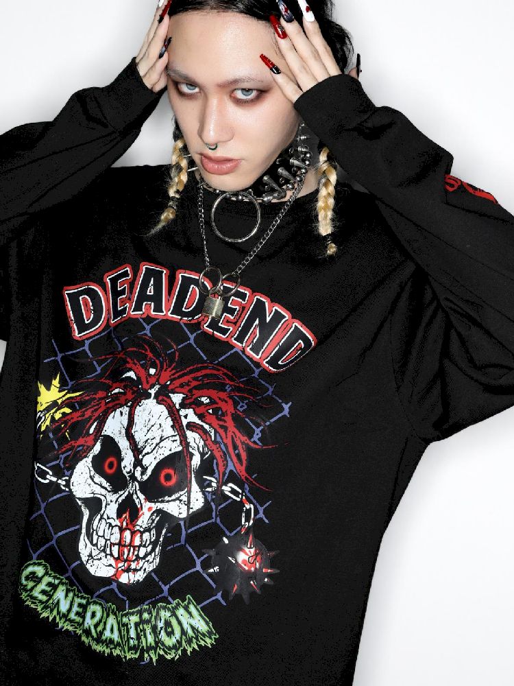 Rock Gothic Punk Skull T-Shirt