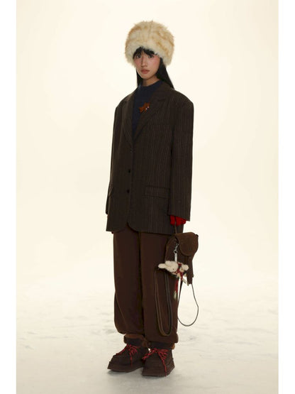 Tweed Copper Button Suit