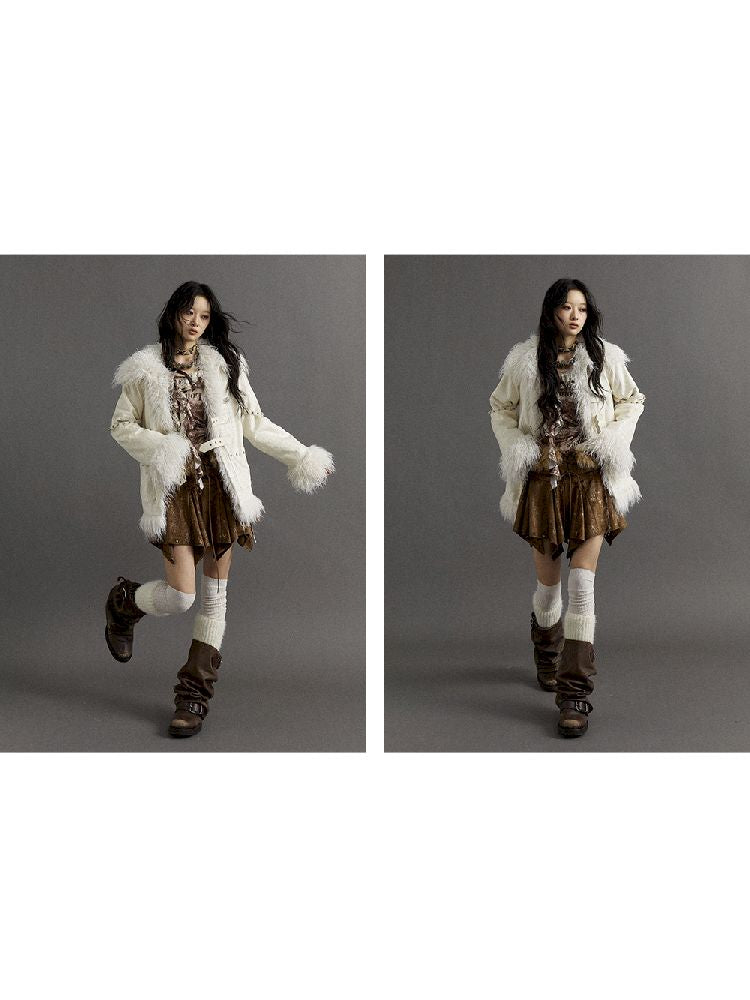 Loose Long Thickened Plush Coat Fur