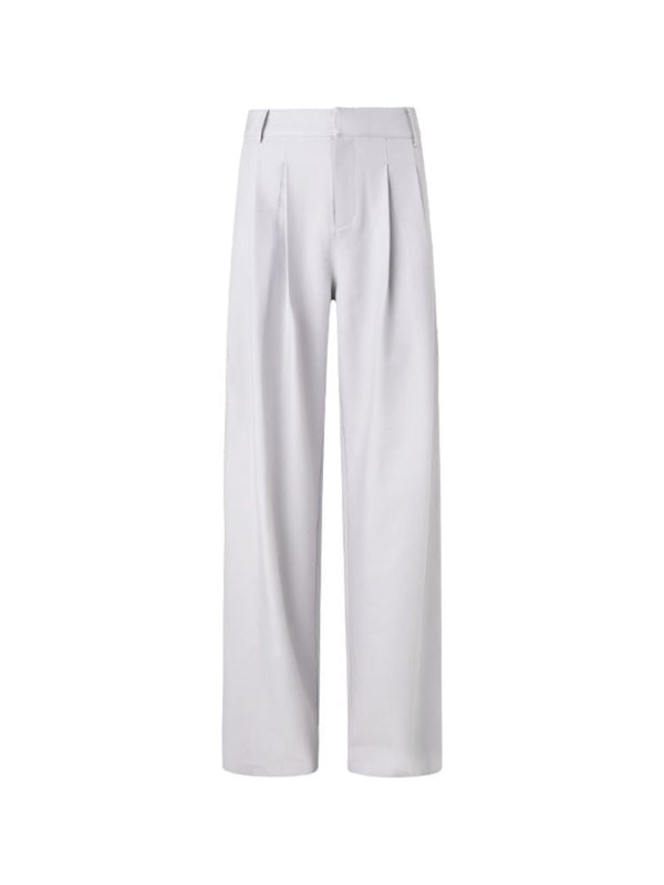 Pinch Pleat Wide Leg Suit