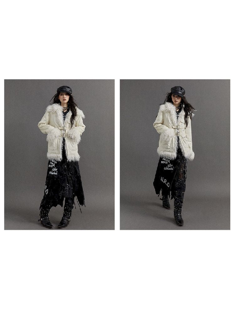 Loose Long Thickened Plush Coat Fur