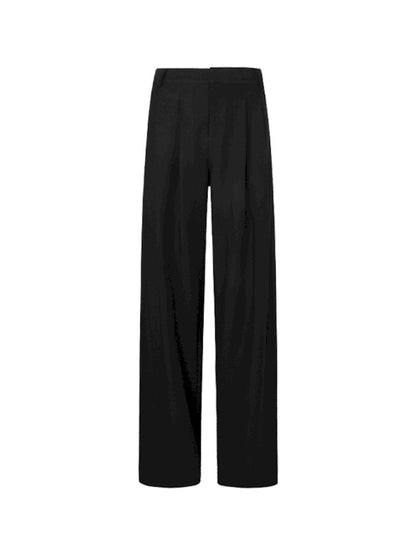 Pinch Pleat Wide Leg Suit