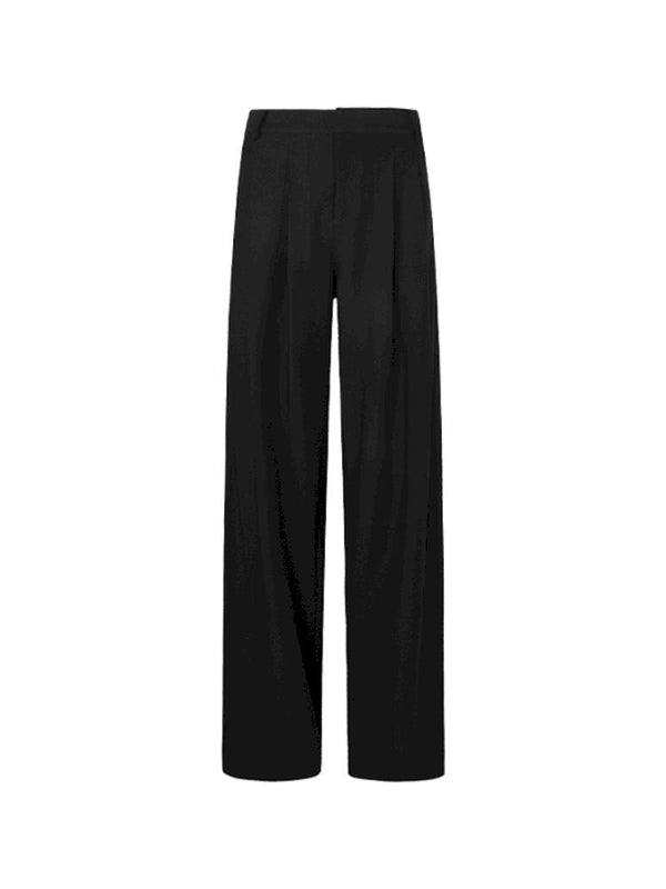Pinch Pleat Wide Leg Suit