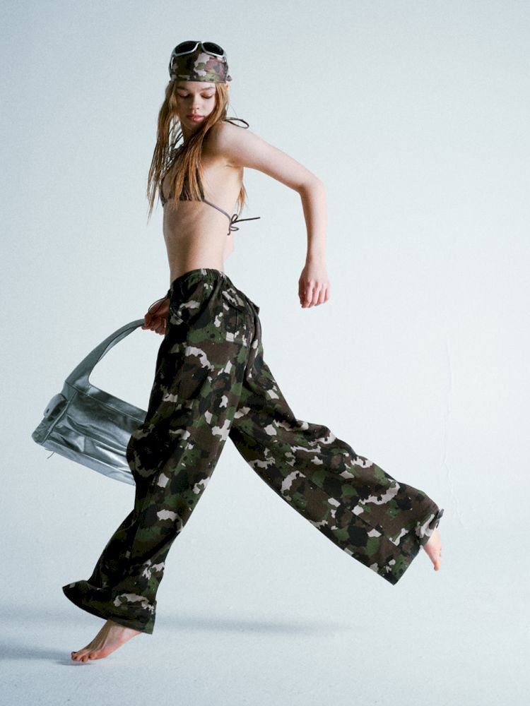 Camouflage full print work trousers