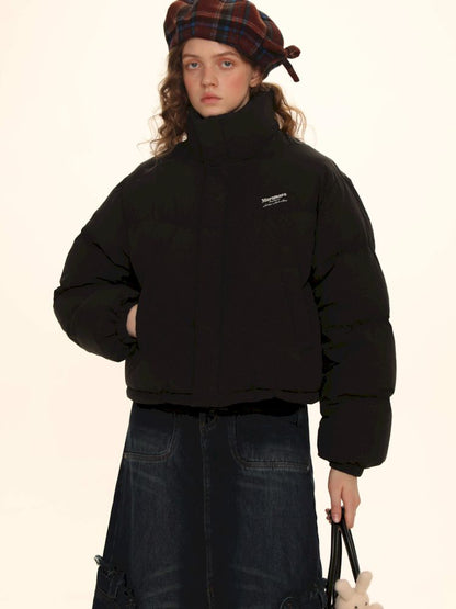 Absorbent bow short down jacket