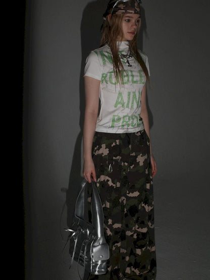 Camouflage full print work trousers