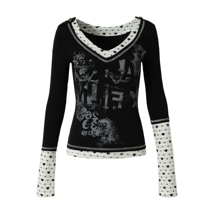 Retro Vintage Patchwork Top