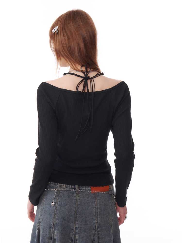 Long sleeve knit shirt