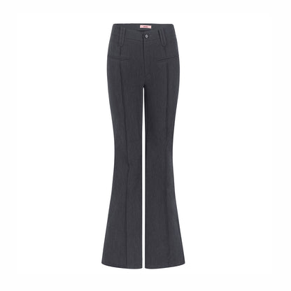 Retro Black Flared Pants