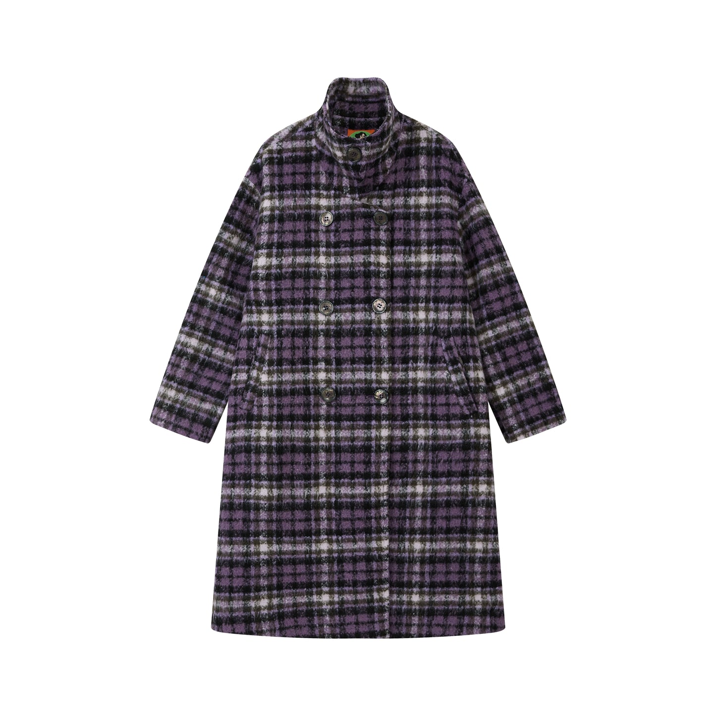 Plaid Woolen Winter Coat