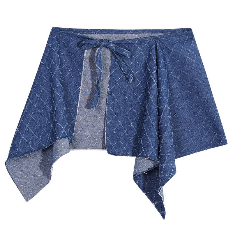 Hot Girl Denim Butt Curtain Skirt