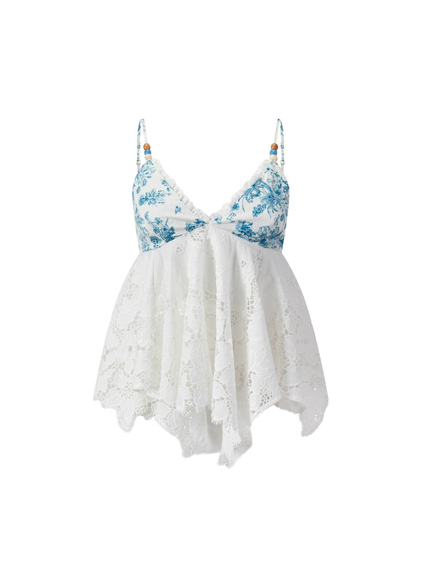 French Hand-Painted Tencel Lace Set-Up