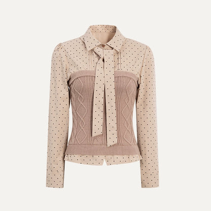 Collegiate Dot Pleats Set-Up