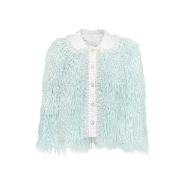 short faux fur jacket