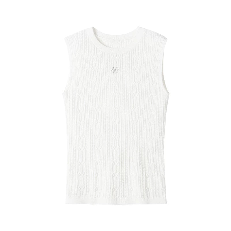 Lyocell Wool Knit Vest