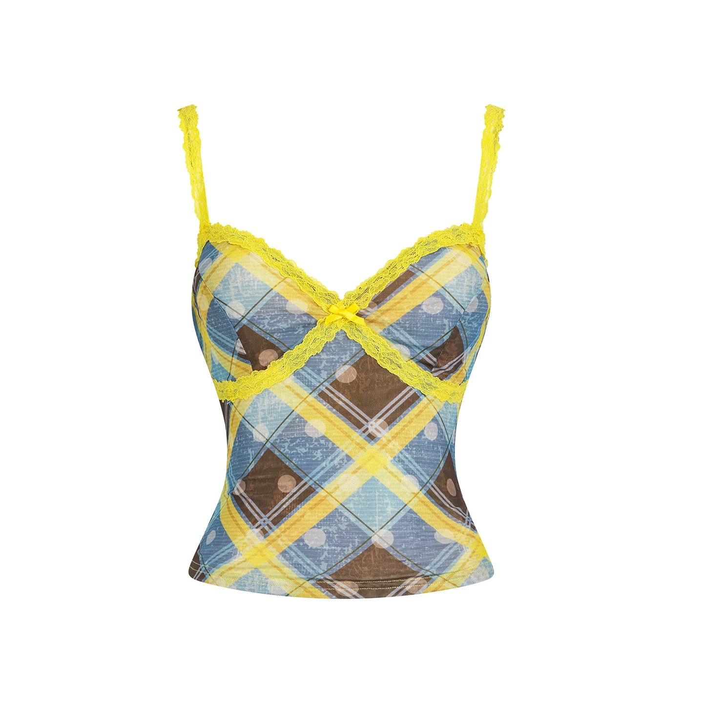 Retro Plaid Camisole Top