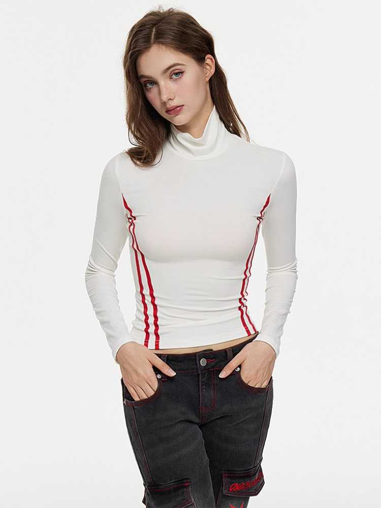 Slim fit long sleeve inner top