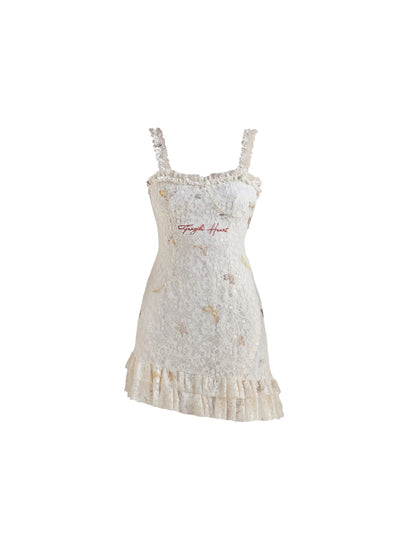 Nightmare Lace Embroidered Slip Dress