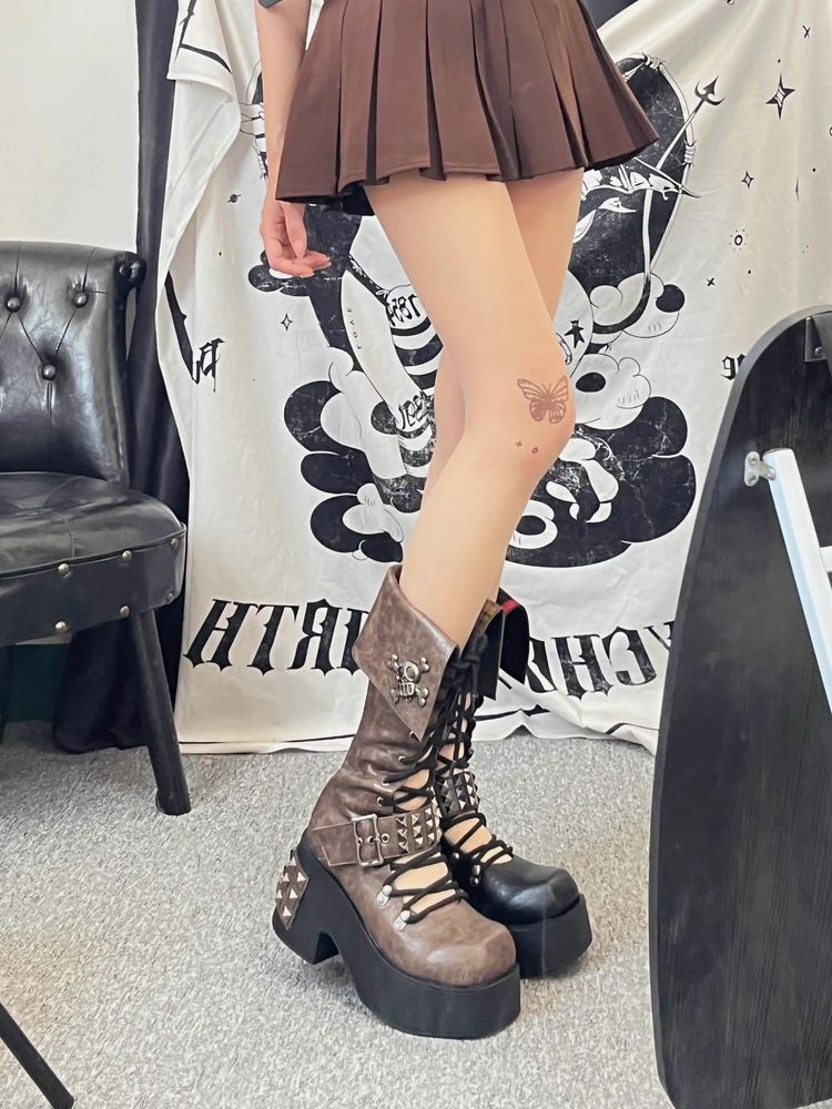 Punk platform shoes