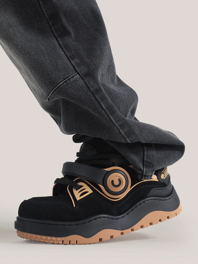 Platform skateboard shoes