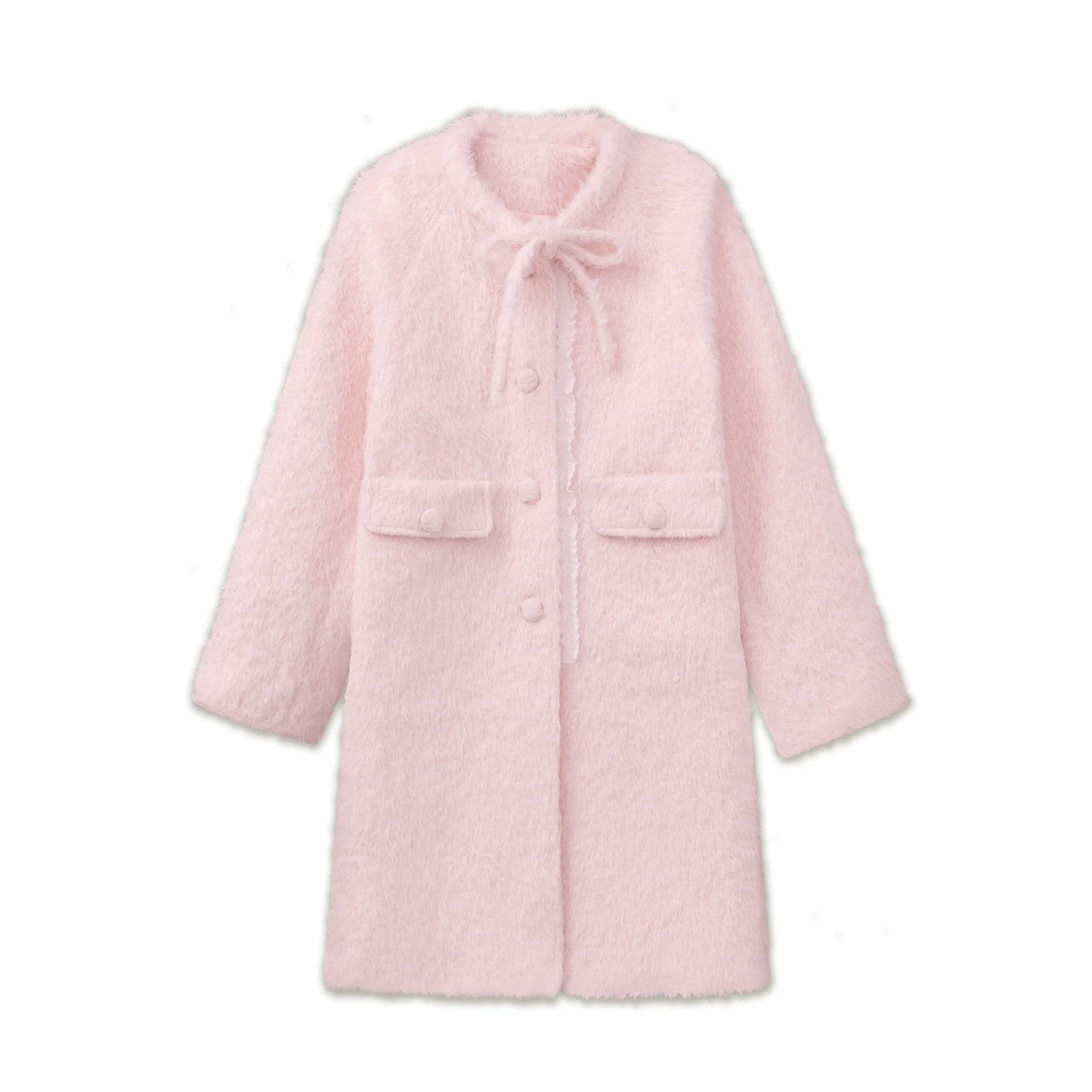 Glacier Pink Woolen Coat