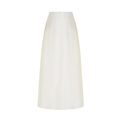 White Floral Camisole Skirt Set-Up