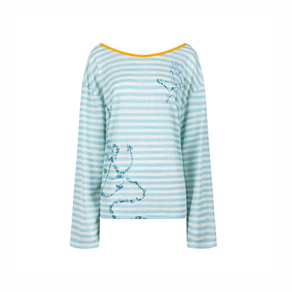 Versatile Striped Cover-Up Top