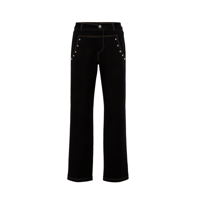 Black Studded Punk Pants