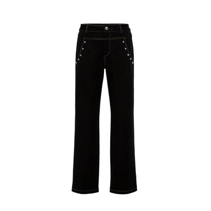 Black Studded Punk Pants