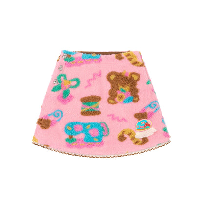 Pink Plush Sherpa Skirt